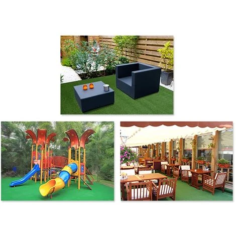 Erba Sintetica Drenante 7mm Prato Sintetico Alta Qualita 100% Made In Italy - 1 Metro X 1 Metro - immagine 5