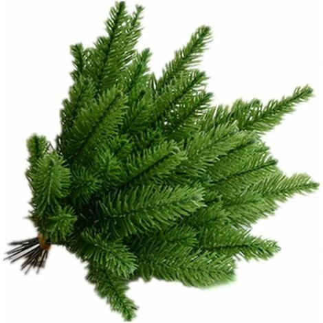 Pianta Artificiale Rami Di Aghi Di Pino Giardino Domestico Fai Da Te Decorazioni Per Feste Decorazione Per Soffitti Decorazione Per Ciondolo Decorazione Per Scena Di Natale Calda 10 Pezzi