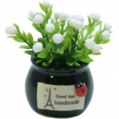 Artificiale Vaso Stabilimento Mini In Vaso Fiore Falso Grass Faux Vegetazione Fioriera Per Home Office Decorazione Della Tavola