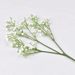 GroupM ITimulazione Stella Fiore Decorativo Mano Con Stella Fiore Simulazione Fiore Bianco 3 Pezzi