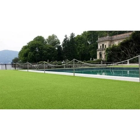 PRATO SINTETICO ARTIFICIALE 2X4MT =8MQ SPESSORE 7MM FONDO DRENANTE MANTO ERBOSO/TAPPETO ERBA FINTA