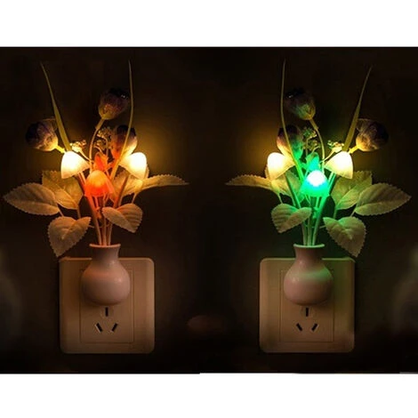 Fiori Di Funghi Decorazione Della Camera Da Letto Senso Di Luce Lampada Da Notte A LED Lampada Da Notte Per La Decorazione Della Casa - immagine 2