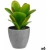 Pianta Decorativa Plastica (6 Unità) (11 X 20 X 11 Cm)