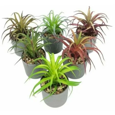 Pianta Artificiale Simulazione Di Fiori Artificiali Pianta Grassa Fresia Pianta In Vaso Simulazione Interna Fiore Decorazione Della Casa Bonsai Ornamenti Pianta Verde Pianta Di Simulazione (Marrone) - immagine 2