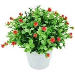 Piante Artificiali, Fiori Artificiali, Orchidee Di Simulazione, Piante In Vaso Di Eucalipto, Piante Verdi, Decorazioni Per La Casa, Decorazioni Per Finestre, Piccole Piante In Vaso Di Fiori (arancione