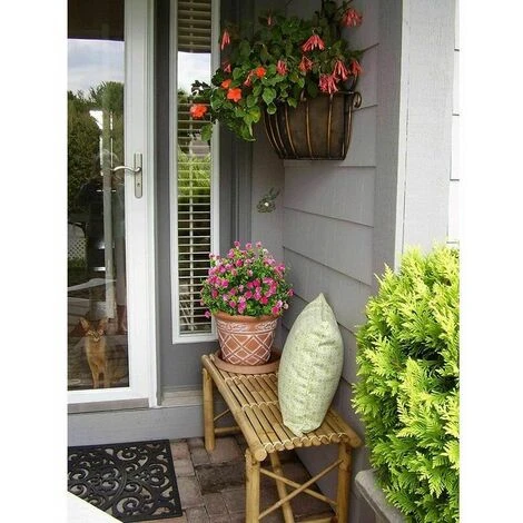 Eucalipto Bouquet Piante Vegetali Fiori Finti Fiore Artificiale 4 Pezzi Eucalipto Resistente Ai Raggi UV Per Interni Per La Decorazione Di Matrimoni All'aperto Home Office Giardino (Loto Rosso) - immagine 4