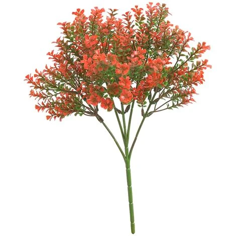 Pezzo Di Ramo Di Una Pianta Artificiale Di Colore Rosso - immagine 2