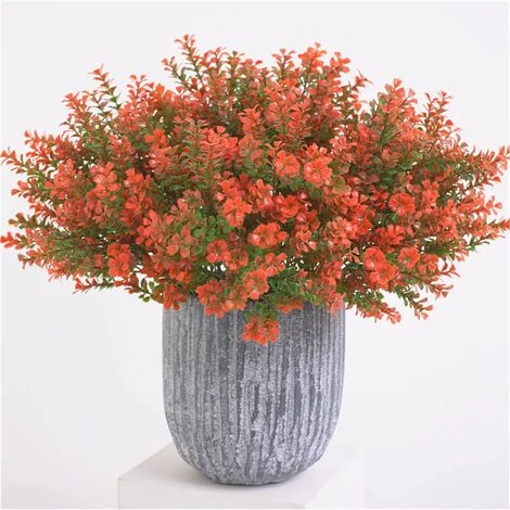 Pezzo Di Ramo Di Una Pianta Artificiale Di Colore Rosso - immagine 5